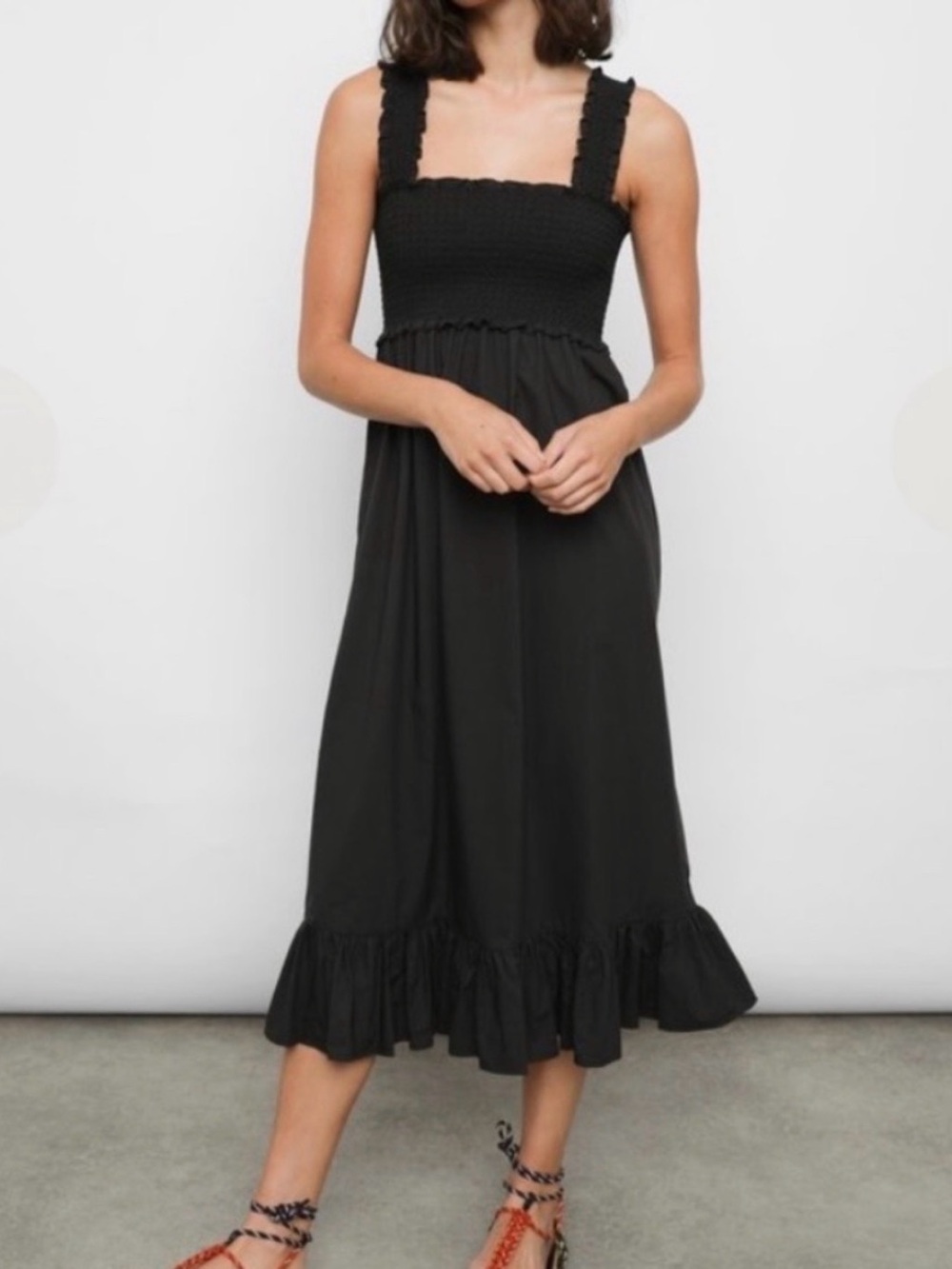 Black Poplin Dress